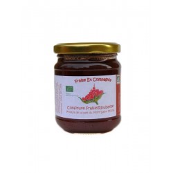 Confiture fraise-rhubarbe Fraise et Compagnie 230 g Bio