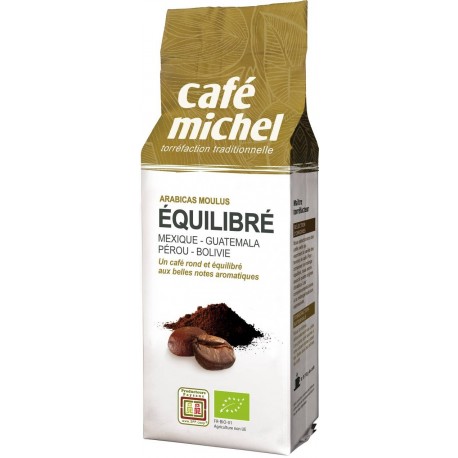 Café moulu mélange équilibré bio 250 g Café Michel