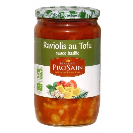 Raviolis Tofu sauce basilic bio 680 g