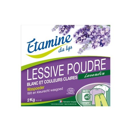 Lessive poudre Comp'active 2 kg Etamine du Lys