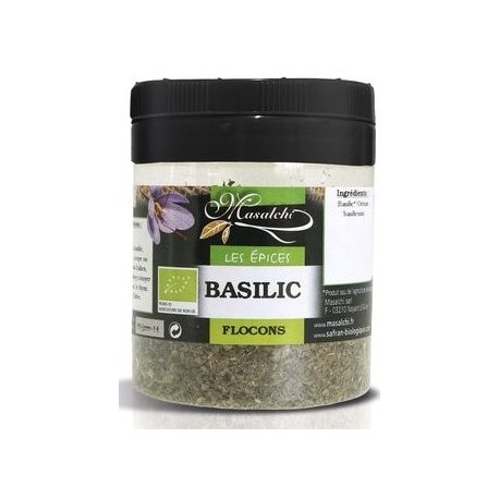 Basilic bio en flocons 40 g Masalchi