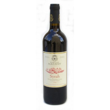 Vin rouge Syrah Domaine de Bournet bio 75 cl