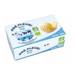 Beurre doux bio 250 g Prè Fleuri