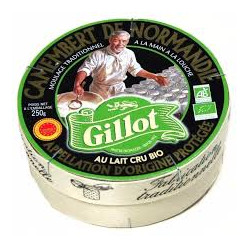 Camembert AOP bio Gillot au lait cru 250 g moulé à la louche