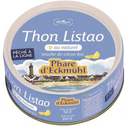 Thon Listao naturel touche citron bio 160 g Phare d'Eckmuhl