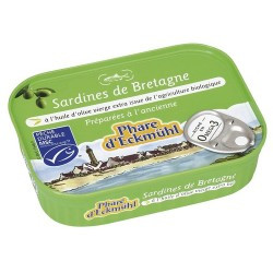 Sardines huile d'olive 115g Phare d'Eckmühl