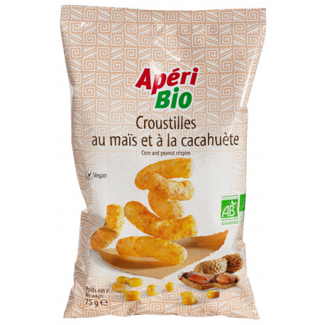 Croustilles maïs cacahuète bio 75 g ApériBio