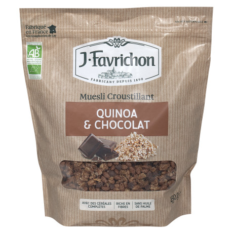 Muesli croustillant quinoa-chocolat 450 g