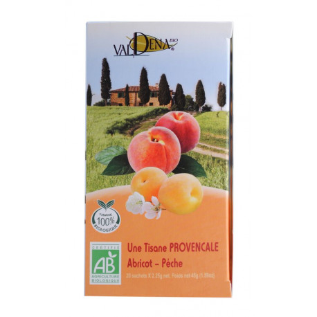 Tisane provençale abricot pèche Valdena