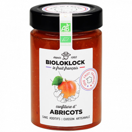 Confiture d'abricots bio 230 g Bioloklock