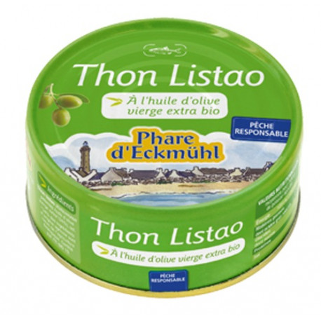 Thon Listao huile d'olive 160 g Phare d'Eckmühl