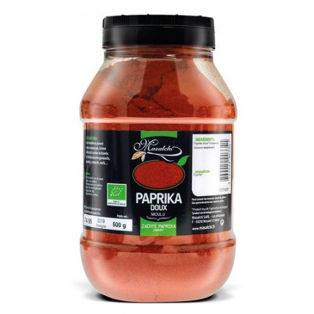 Paprika doux bio pot 500g Masalchi
