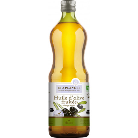 Huile d'olive fruitée, vierge extra 1L Bio Planète