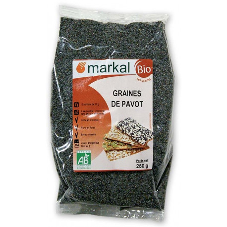 Graines de Pavot bio 250g Markal