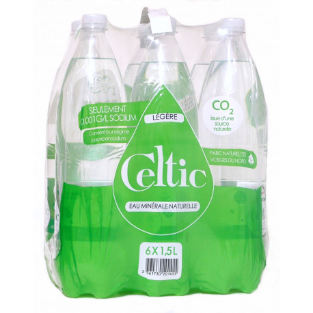 Pack eau pétillante légère Celtic 6x1.5L