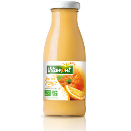 Mini pur jus d'orange bio 25 cl Vitamont
