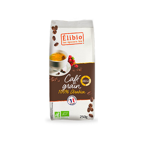Café arabica grain bion 250 g Elibio