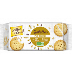 Galettes pur beurre bio 160 g Grillon d'or