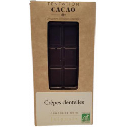 Chocolat noir bio crêpes dentelles 100 g Tentation
