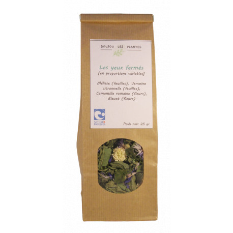 Tisane yeux fermés bio 25 g Boujou les plantes
