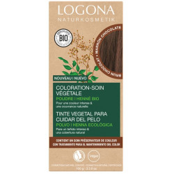 Coloration-soin cheveux brun chocolat 100 g Logona