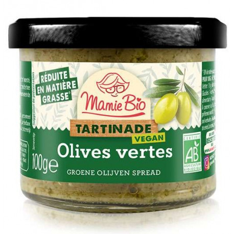 Tartinade d'olives vertes bio 100 g Prosain
