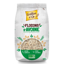 Flocons avoine bio 500 g Grillon d'or