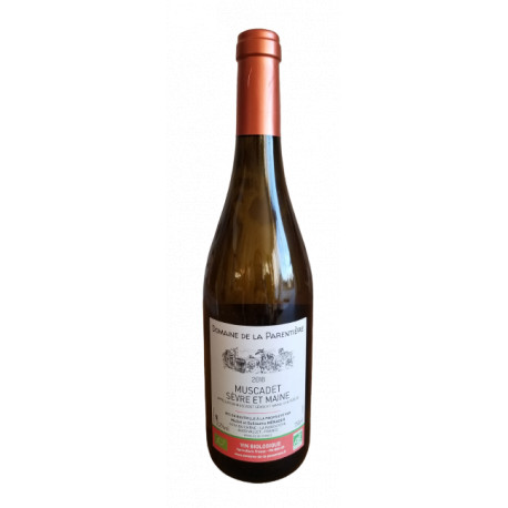 Vin Blanc Muscadet bio domaine de La Parentière 75 cl