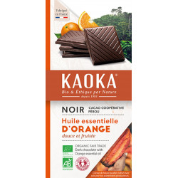 Chocolat noir orange bio Kaoka 100 g