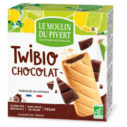 Biscuits fourrés chocolat Twibio 150 g