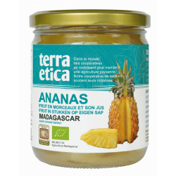 Ananas en morceaux bio de Madacascar bocal 240 g