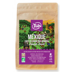 Café en grains Mexique bio pur Arabica 1 kg La Tribu