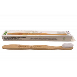 Brosse à dents bambou adulte blanche