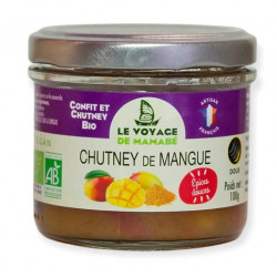 Chutney de mangue aux épices bio 100 g Le voyage de Mamabé