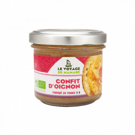 Confit d'oignon bio 105 g Le voyage de Mamabé