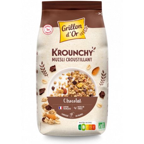 Krounchy chocolat 1 kg bio Grillon d'Or