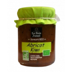 Confiture abricot kiwi bio 120 g Le Bois jumel