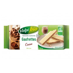 Gaufrettes cacao bio 100 g Valpibio