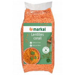 Lentilles corail bio 500 g Markal