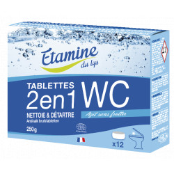 Tablettes WC 2 en 1 Etamine du Lys X 12