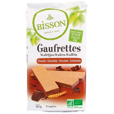 Gaufrettes chocolat bio 190 g Bisson