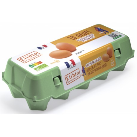 Oeufs bio boite de 10 Elibio