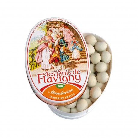 Bonbons mandarine Les anis de Flavigny boîte 50 g