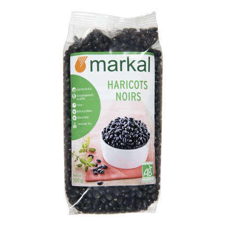 Haricots noirs secs bio 500 g Markal Haricots noirs secs bio 500 g Markal
