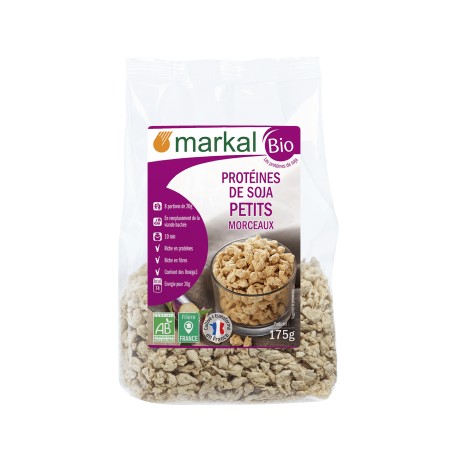 Protéines de soja fin bio 175 g Markal Protéines de soja fin bio 175 g Markal