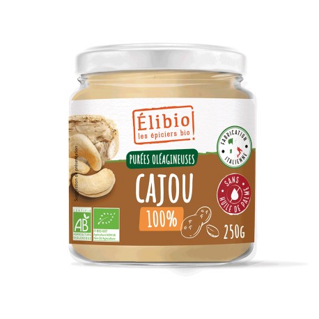 Purée noix de cajou bio 250 g Elibio