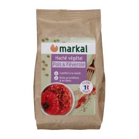 Haché végétal pois & féverole bio 175 g Markal Haché végétal pois & féverole bio 175 g Markal
