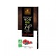 Chocolat noir 74% fruits rouges bio Moulin des Moines 100 g