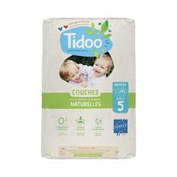 Couches Tidoo nature T5 12-25 kg paquet de 40