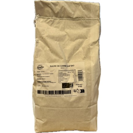 Sucre de canne blond bio 5 kg